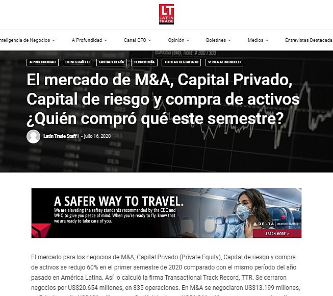 El mercado de M&A, Capital Privado, Capital de riesgo y compra de activos Quin compr qu este semestre?